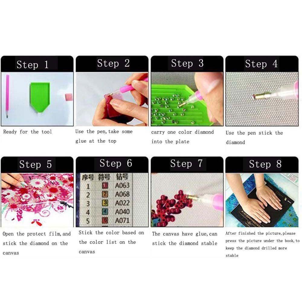 Bộ Tranh Đính Đá 5D Họa Tiết Ngôi Nhà Độc Đáo DIY Dùng Trang Trí Nhà Cửa