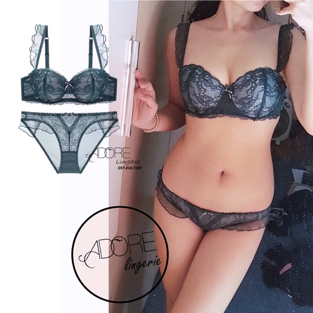 (ẢNH THẬT 100%) BỘ ĐỒ LÓT NỮ REN CÓ GỌNG (MÃ: CENKA BÈO 16002 ) | BigBuy360 - bigbuy360.vn