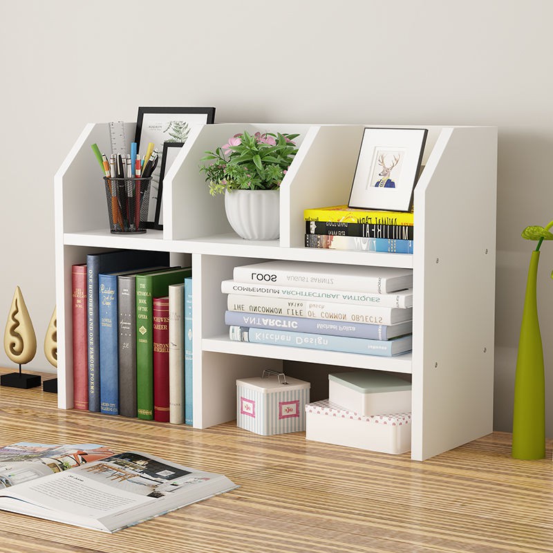 ♝✷☇Kệ sách nhỏ đơn giản để bàn văn phòng gia đình tủ học sinh giá đồ lớn nhiều tầng
