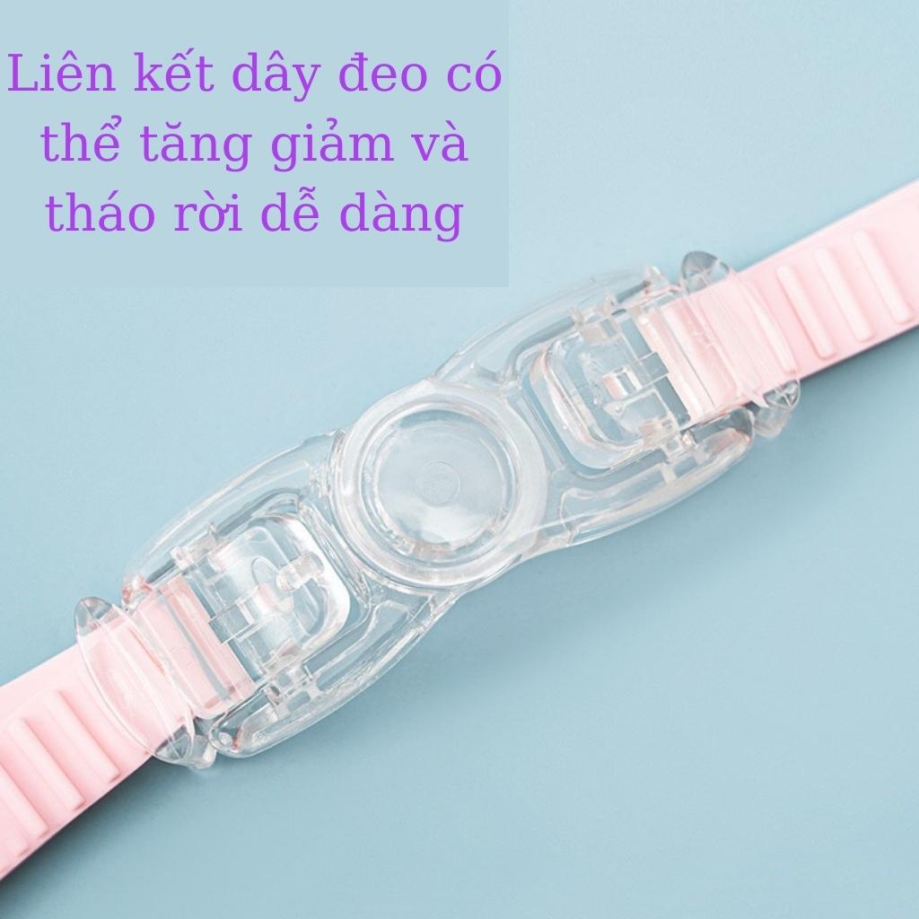Kính bơi cao cấp trẻ em người lớn 360 GỌNG LỚN, chống nước, chống sương mù, chống tia UV, có nút tai dính liền KGL020