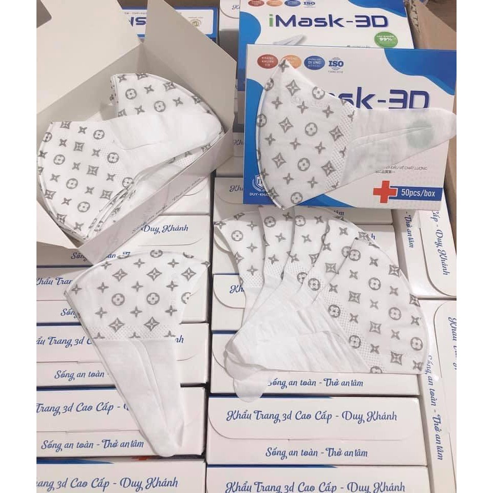Khẩu trang 3D mask họa tiết L.V đẹp