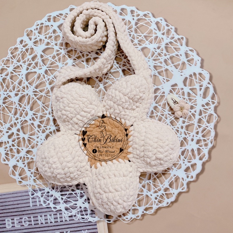 Túi len bông hoa cúc - BLOOM FLOWER BAG