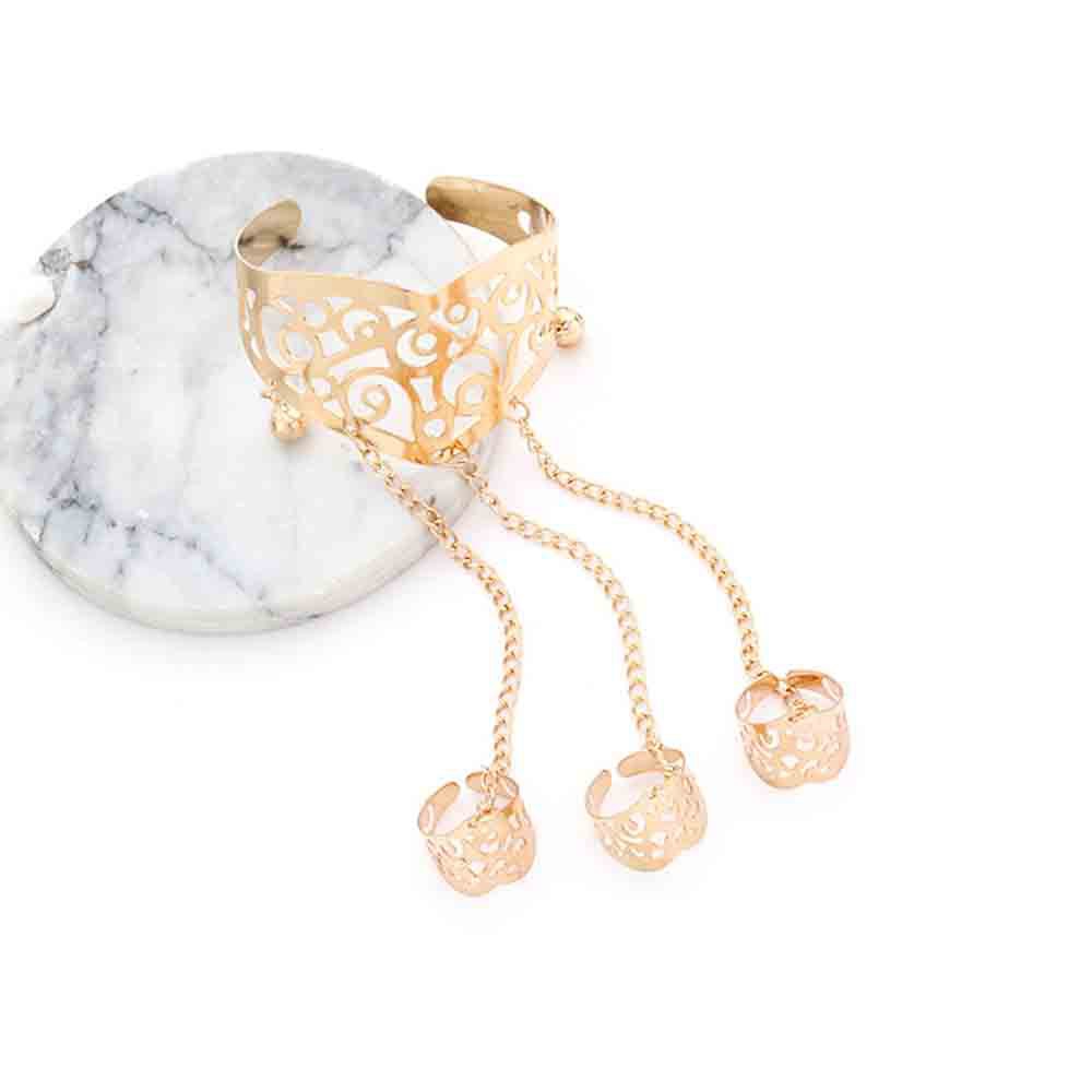 Vòng tay nối nhẫn thời trang độc đáo cho nữ