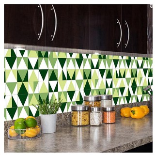  DECAL 1m x 60cm dán bếp tráng nhôm chịu nhiệt cao - HỌA TIẾT XANH