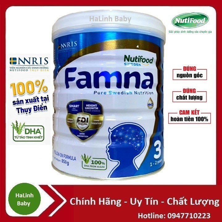 [Date 2024] Sữa bột Famna số 1,2,3,4 850g.....: