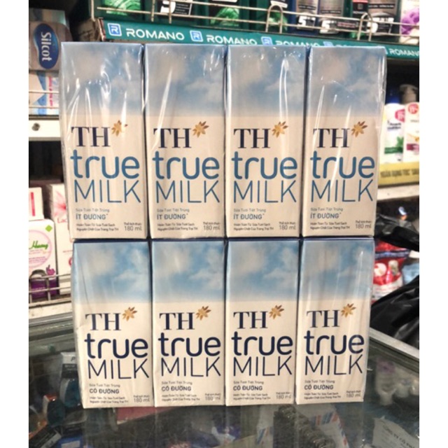 Sữa Tươi TH True Milk lốc 4 hộpx180ml