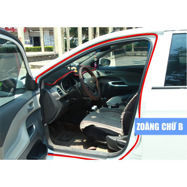 [Mã LIFEAU5SALE giảm 20k đơn 50k] Zoăng cao su dán viền cửa chữ B chống ồn, chống bụi cao cấp cho ô tô