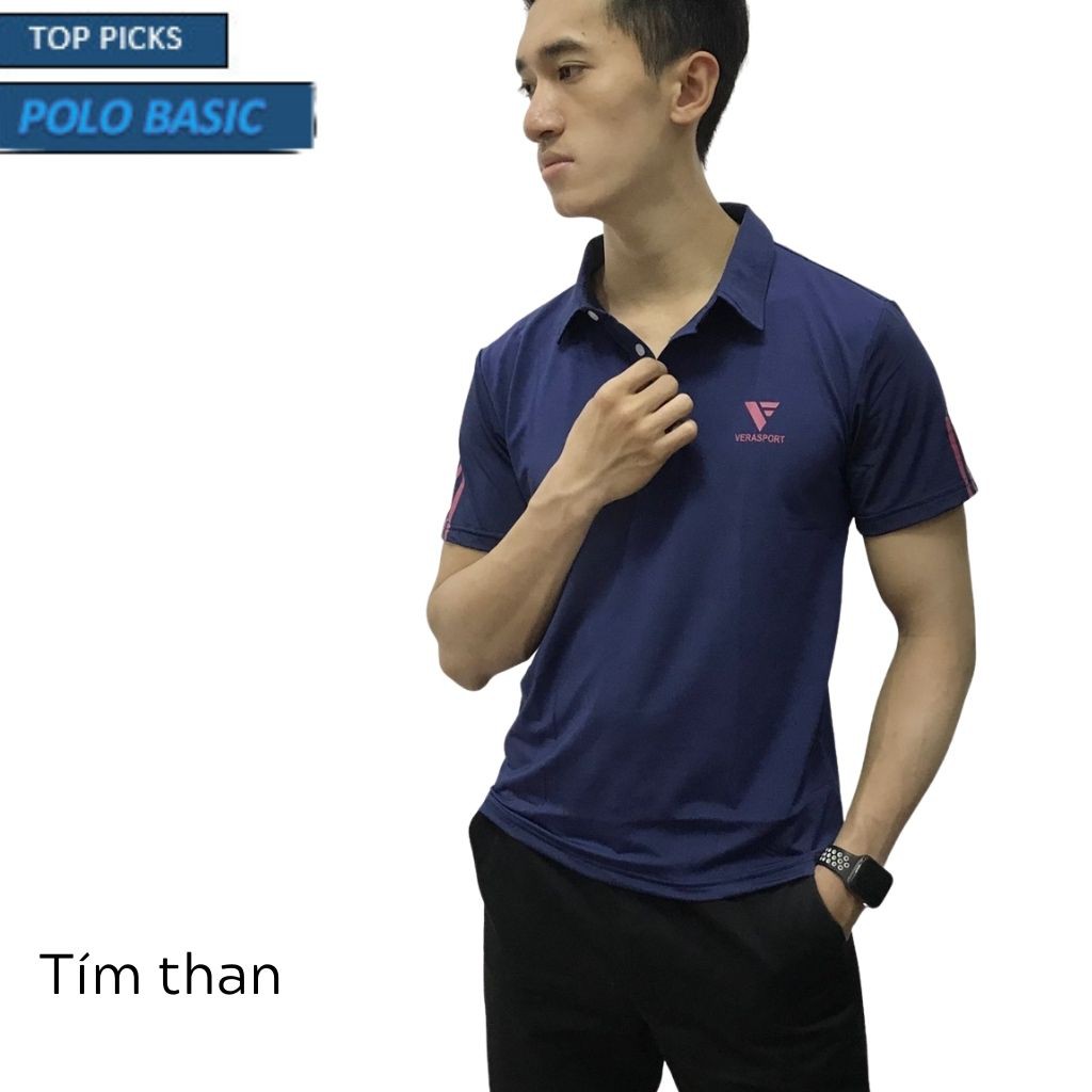 Áo thun cổ bẻ thể thao JUVENO co giãn bốn chiều thoải mái vận động