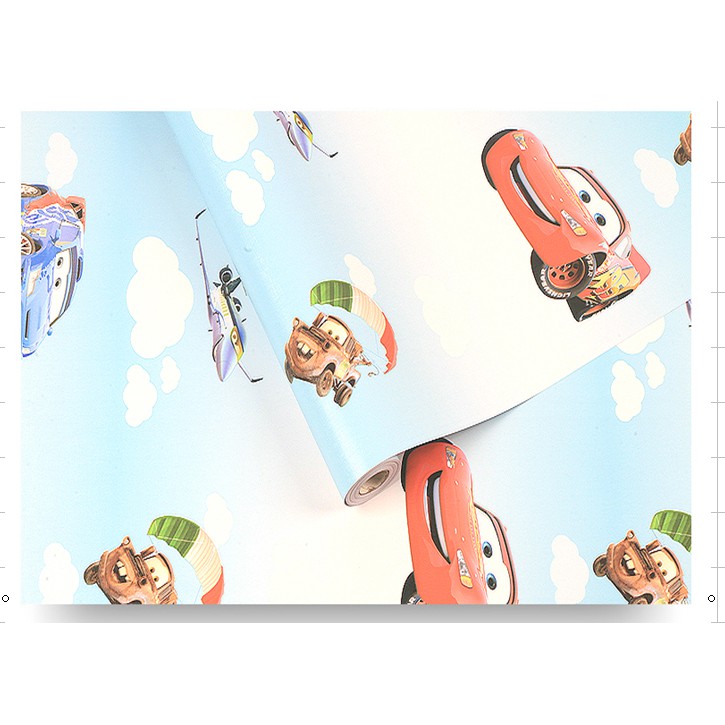 Decal giấy dán tường xe hơi cho bé (khổ rộng 45cm)