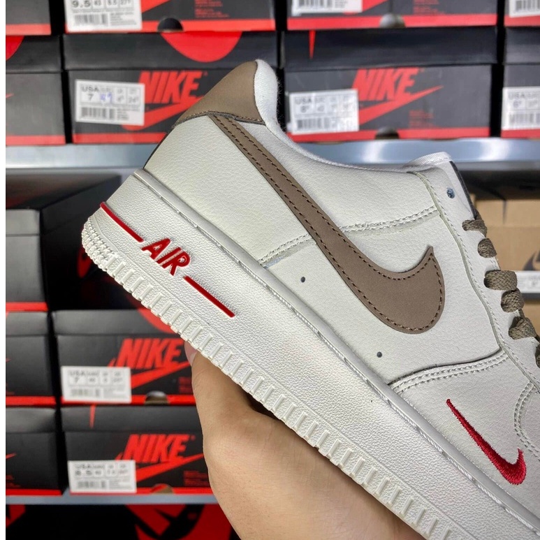 giày af1 vệt nâu sc, giày air force 1 vệt nâu nam nữ màu chuẩn cực nét