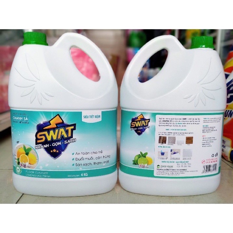 Nước lau sàn chanh sả thiên nhiên Swat