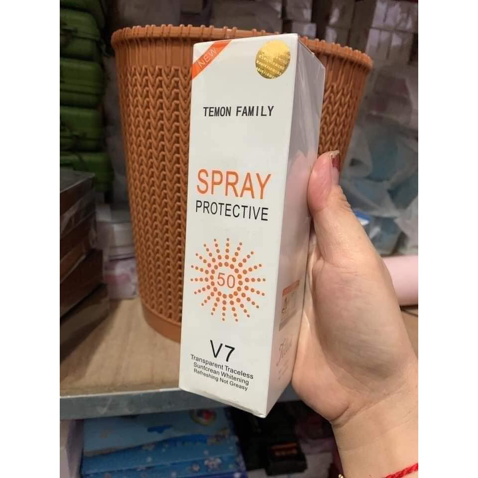 XỊT CHỐNG NẮNG Trắng Da V7 SUN SCREEN 200ml