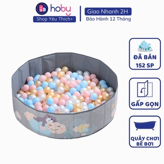 Bể bóng gấp gọn Holla - Làm bể bơi - Quây bóng mini cho bé với set 100 bóng