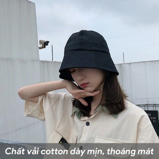 Mũ bucket trơn ❤️ Nón tai bèo vành cụp trơn nhiều màu sắc Ulzzang form unisex nam nữ - A001