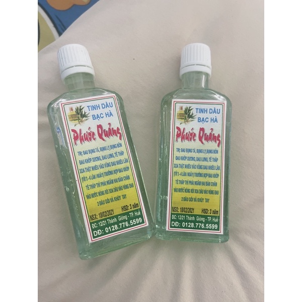 Tinh dầu Bạc Hà 60ml thơm nức hàng chính hãng Huế