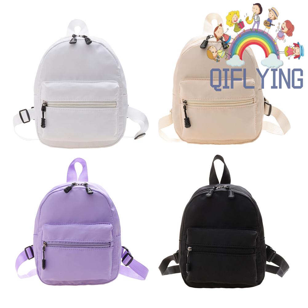 Ba Lô Nylon Mini Màu Trơn Thời Trang Dành Cho Nữ