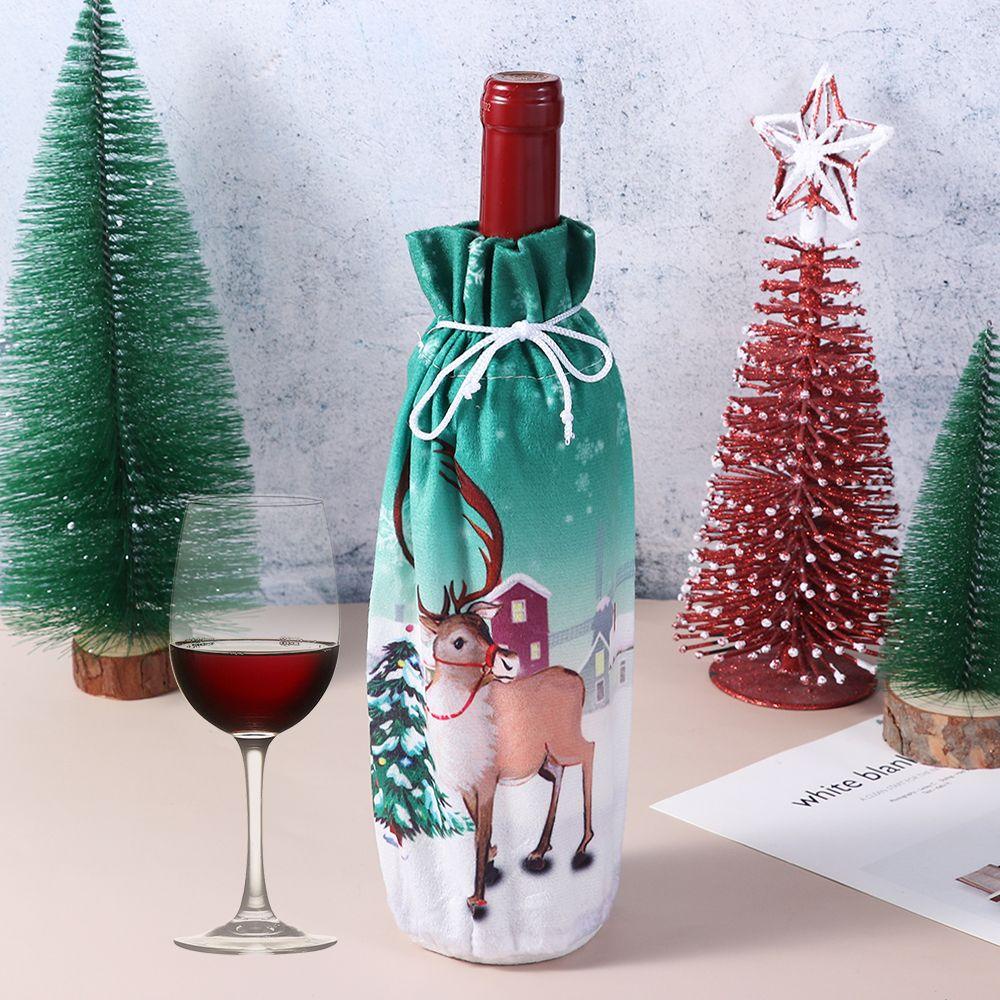 Vỏ Bọc Chai Rượu Hoạ Tiết Giáng Sinh Dễ Thương