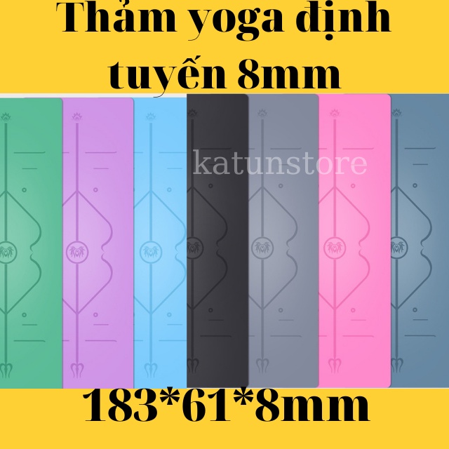 [ FREESHIP] Thảm Tập Yoga Định Tuyến 2 lớp Dày  8mm Định Tuyến Siêu Êm Thảm Tập Thể Dục Chất Lượng Cao Giá Rẻ