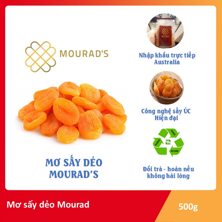 Mơ Vàng Sấy Dẻo Úc Mourad’s 500gr