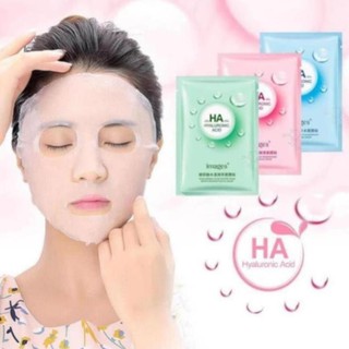 Mặt nạ giấy dưỡng trắng da mụn cấp ẩm thải độc HA Images - mn02