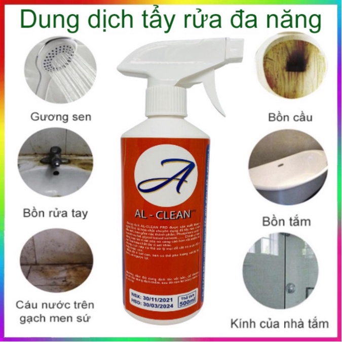 Chai Xịt Dung DịchTẩy Rửa Mọi Vết Bẩn, Đa Năng AL-CLEAN Pro, Bình Xịt Tẩy Sạch Các Vết Bẩn Vết Dơ Dầu Mỡ