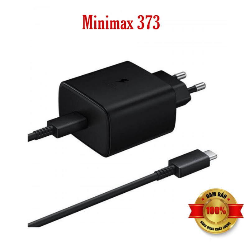 sạc nhanh SS 45w zin nhà máy - kèm cáp 2 đầu type C 5A zin chuẩn nhanh