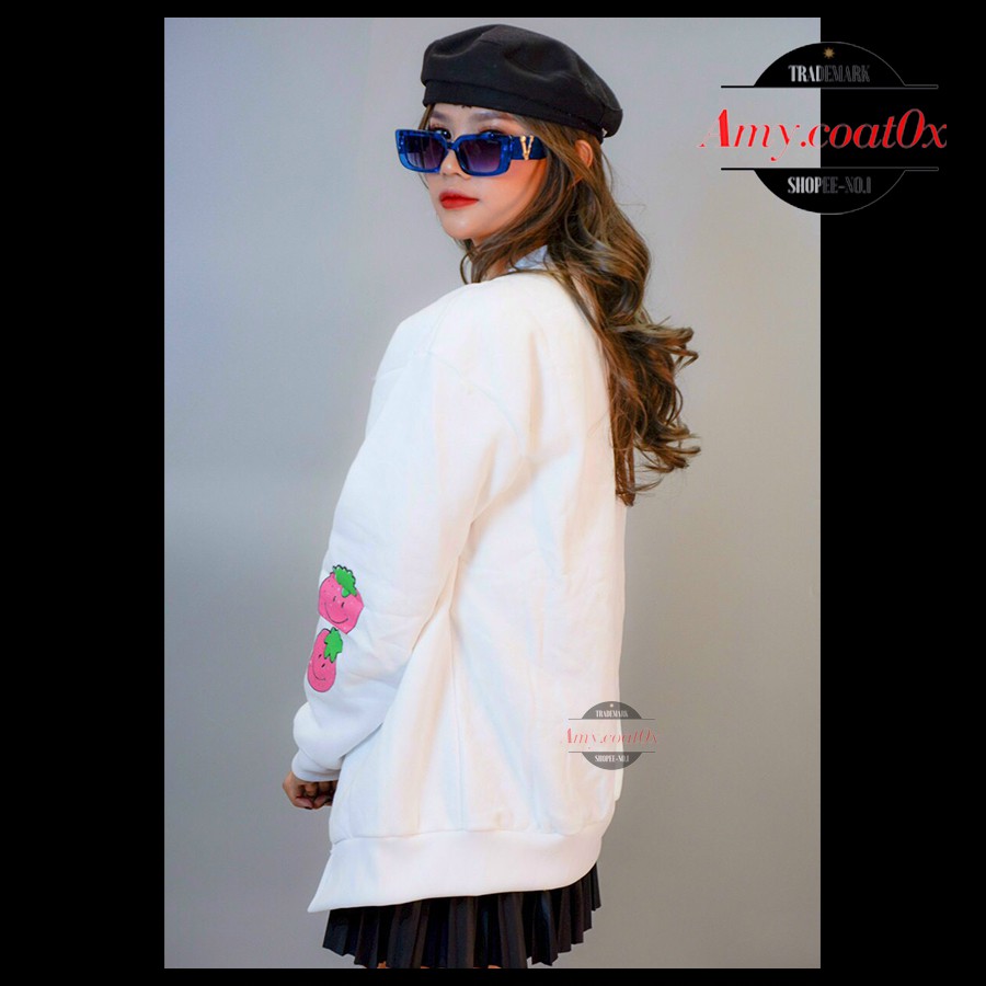 Áo khoác khoát nam nữ vải nỉ unisex form rộng dày đẹp áo khoát khoác cặp đôi bomber jacket cao cấp - Amy.Coat0x | BigBuy360 - bigbuy360.vn