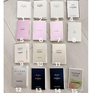 Vial Nước Hoa  Mini Cha.anel Coco Mademoiselle - Gabrielle - Chance - No.5 - Bleu - Allure Sport Mini 1.5ml