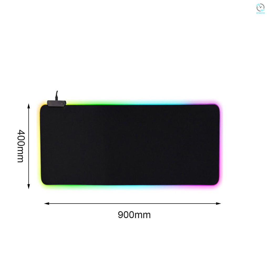 Miếng Lót Chuột Máy Tính Cỡ Lớn Màu Rgb Phát Sáng Tiện Dụng