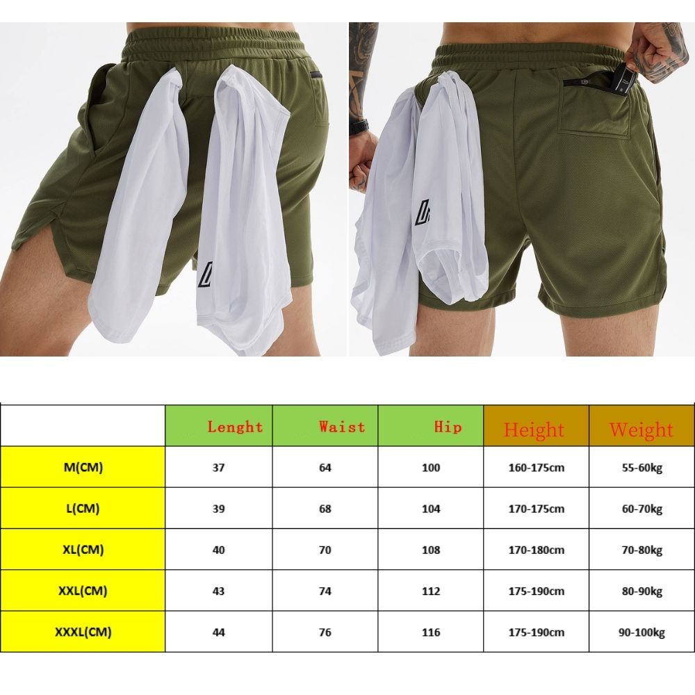 Quần đùi thể thao thấm hút mồ hôi nhanh dành cho nam