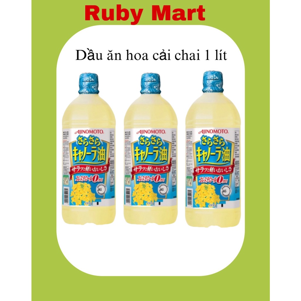 DẦU ĂN HOA CẢI AJINOMOTO CHAI 1 LÍT