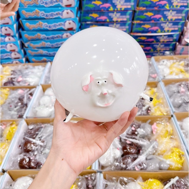 Squishy Thú Thổi Bong Bóng Cute Nhiều Mẫu, Đồ Chơi Giảm Stress