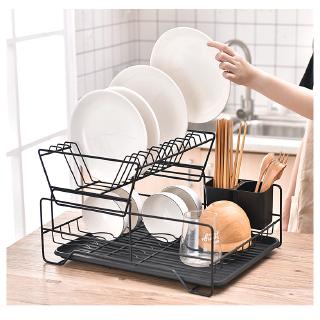 Kệ úp chén đĩa cho ráo nước thiết kế 2 tầng