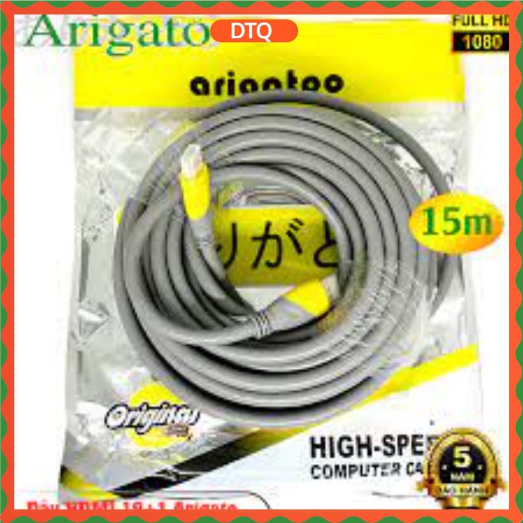 Dây Hdmi⚡️Dây Cáp Tín Hiệu HDMI 15m, 19+1⚡️ARIGATO Chuẩn 2.0 Hàng Chính Hãng, Chất Lượng Cực Tốt, Bh 24 Tháng