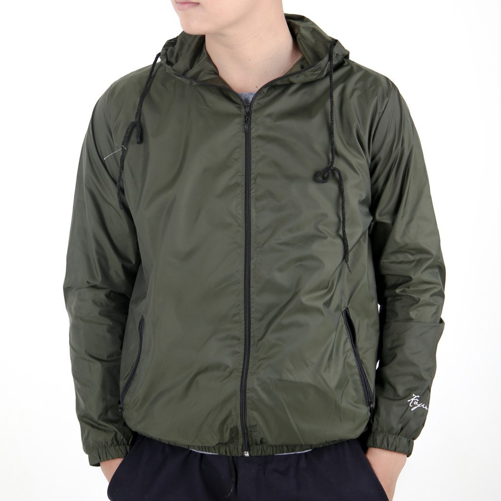 Áo khoác gió nam Kojiba dáng ôm 2 lớp chống nắng mưa AG01