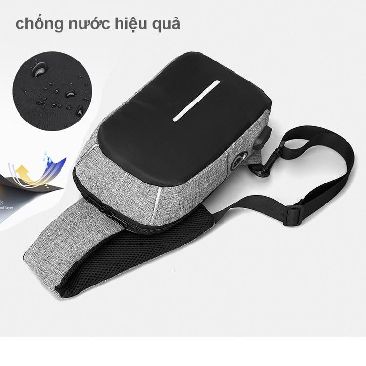 Túi đeo chéo CỔNG SẠC USB và Khe tai nghe - Chống trộm, chống thấm vừa IPAD hàng chất lượng