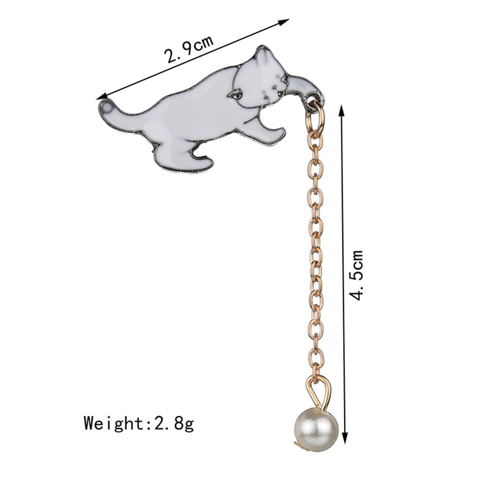 Ghim Cài Áo Hình Chú Mèo Dễ Thương Cho Nữ