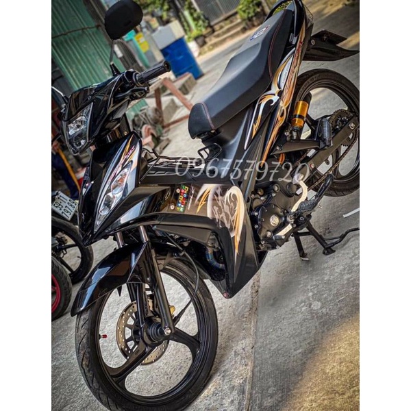 Tem rời Exciter 135 Malaysia Hot đen phối trắng vàng đồng 2006 2007 2008 2009 2010