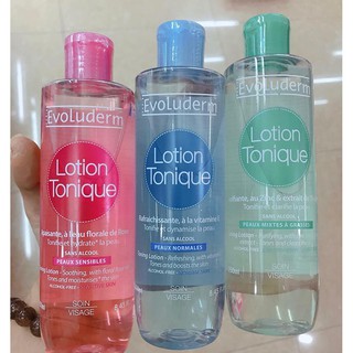 Nước hoa hồng evoluderm lotion tonique 250ml
