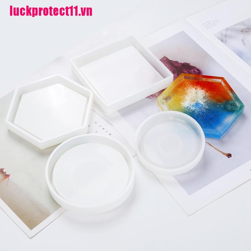 Khuôn đúc resin làm miếng lót ly chất liệu silicone