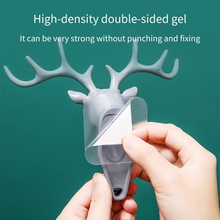 Unique three-dimensional deer head wall hanger