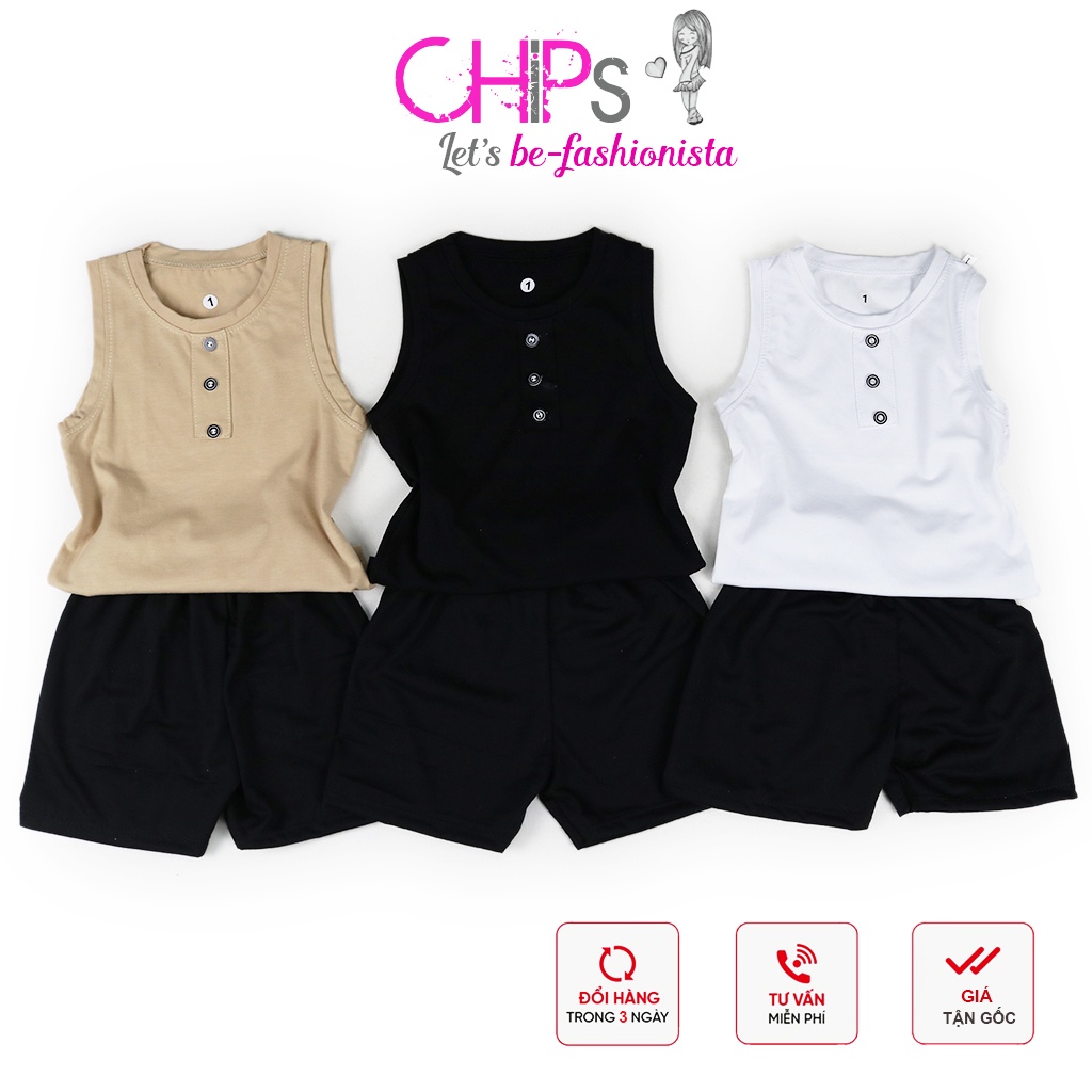 Bộ Đồ Thun Ba Lỗ Xinh Xẻo Cho Bé Yêu