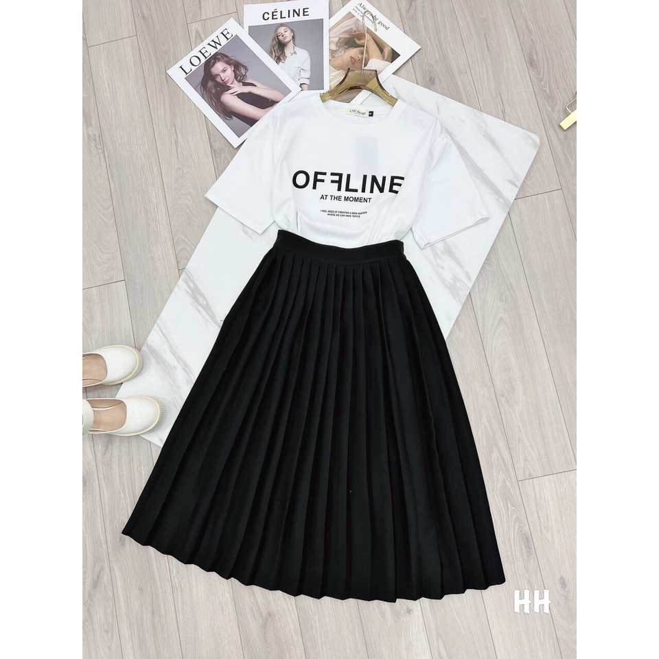 [ HÓT QUÁ] Chân Váy Rập Ly dáng Chữ A thời trang cao cấp- ZADOLA FASHION