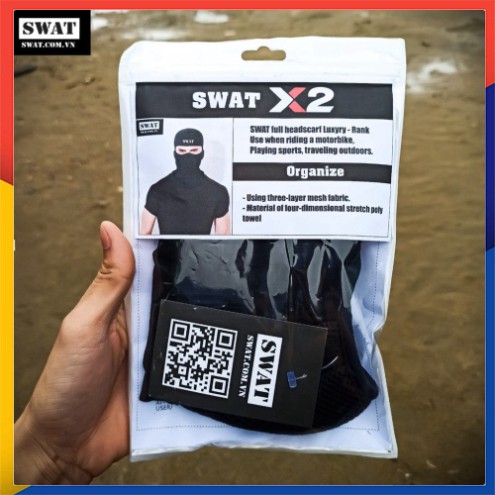 KHĂN TRÙM NINJA SWAT 2 LỚP CAO CẤP X2 ( DANH RIÊNG CHO PHƯỢT THỦ)