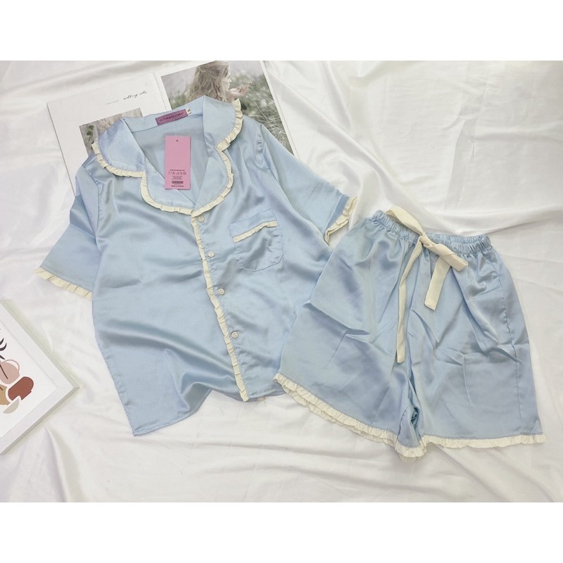 BÁN SỈ BỘ LỤA ĐÙI VIỀN BÈO ĐÁP TÚI CHO NỮ | BigBuy360 - bigbuy360.vn