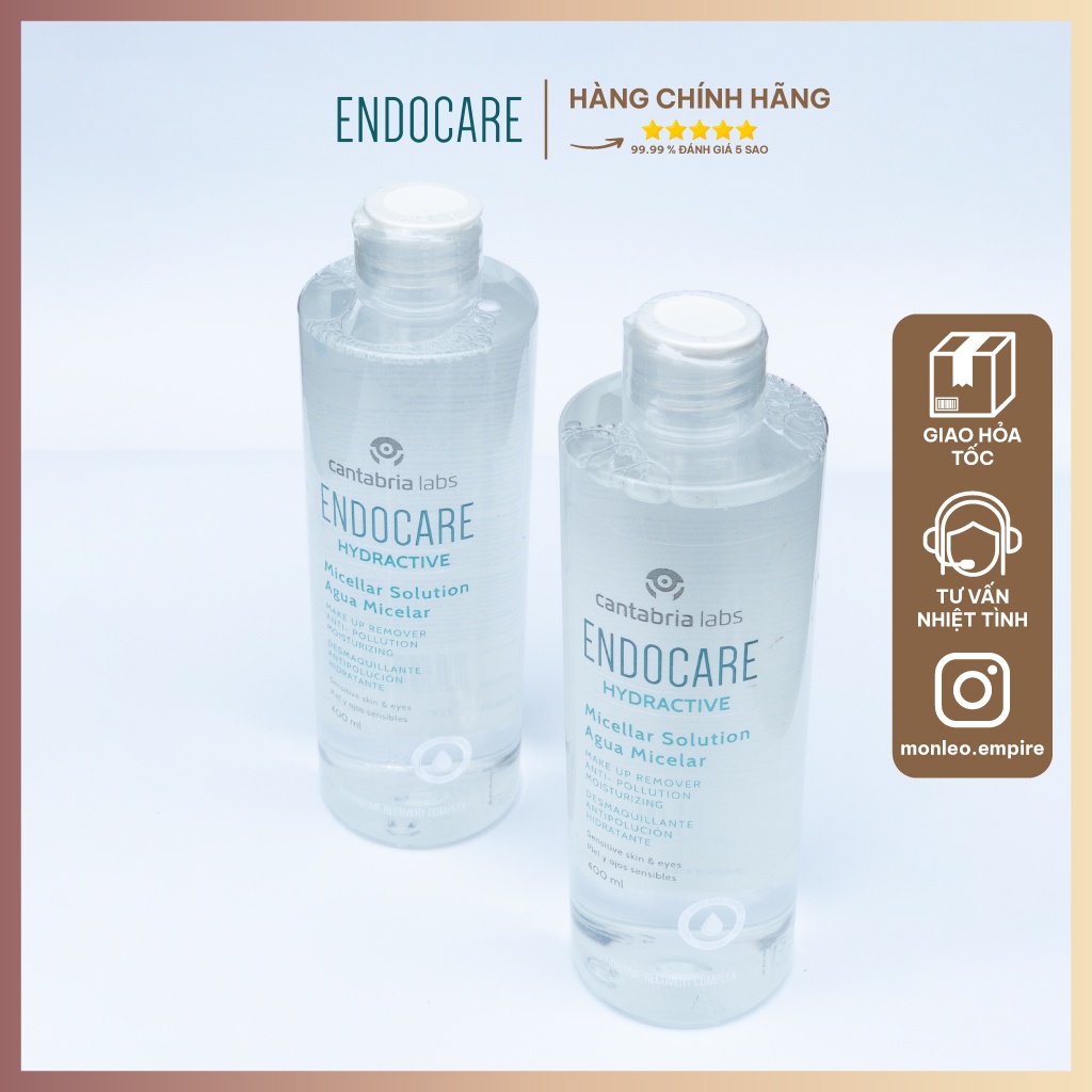 Nước tẩy trang Endocare Micellar Solution Agua Micelar 400ml