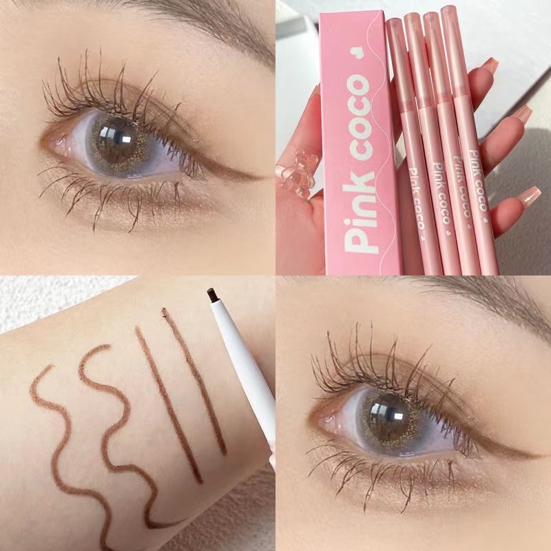 Màu Hồng COCO® Bút Kẻ Mắt Màu Đồng Phục Tự Nhiên Mỏng Và Không Dễ Lem Chống Thấm Nước 2022