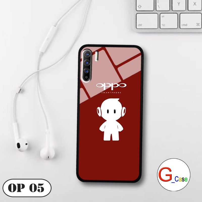 Ốp lưng Oppo Reno 3 / A91  - in hình 3D Logo điện thoại