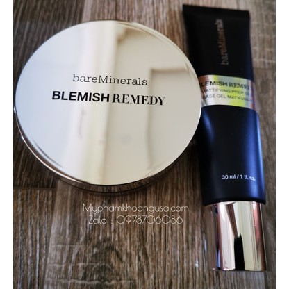 Bộ sản phẩm phấn nền - lót dành cho da mụn Bareminerals Blemish Remedy
