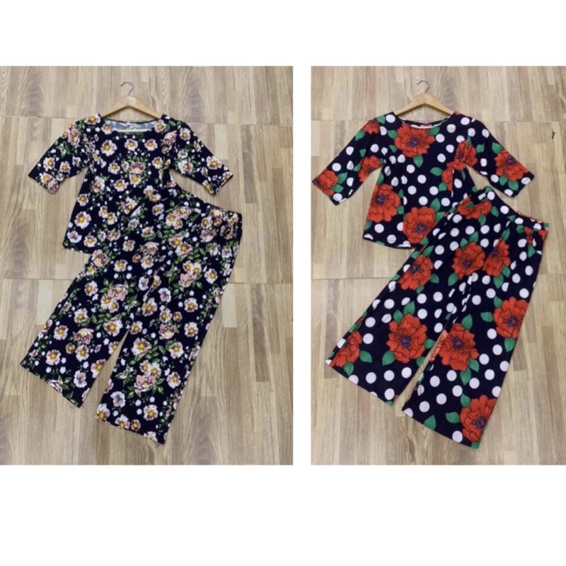 Đồ mặc nhà cho người trung niên, cho người lớn tuổi - Bộ Co giãn 4 Chiều Quần Dài Tay Lỡ Cho Mẹ Cho Bà